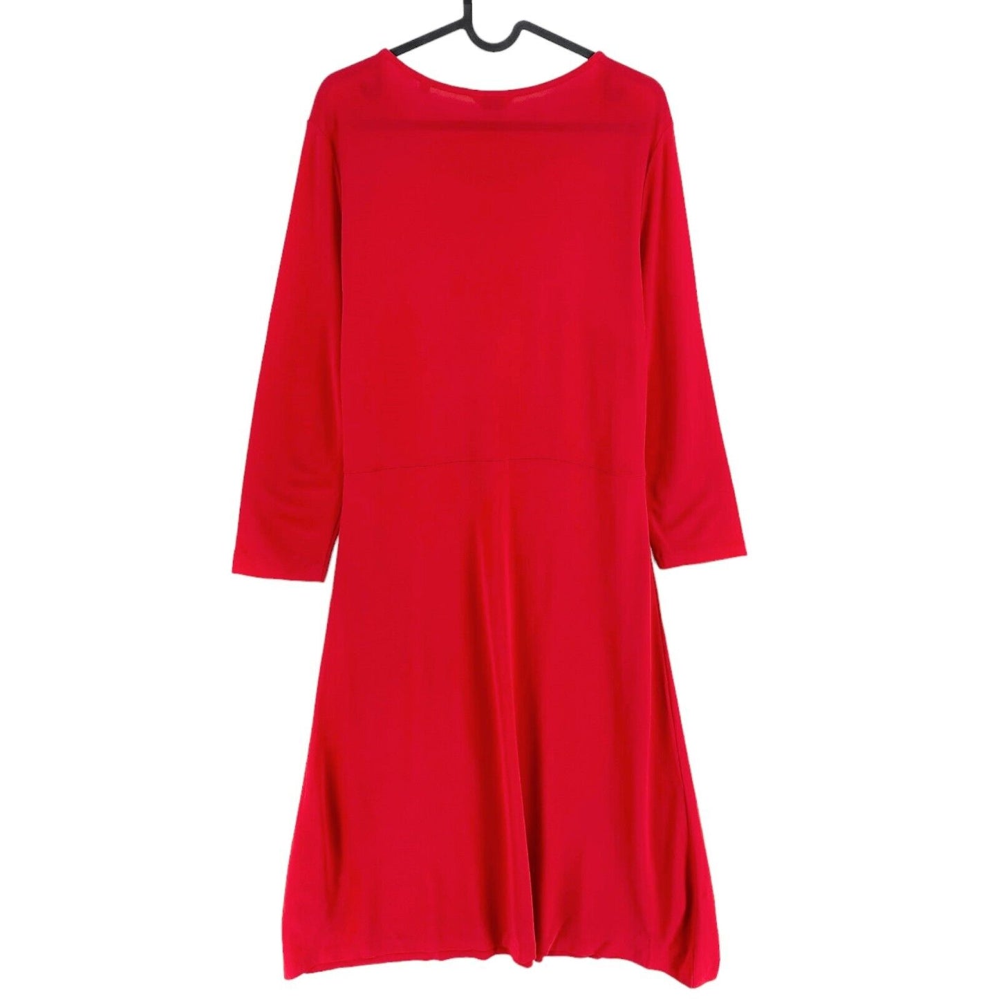 GANT Red Crew Neck Long Sleeves A Line Dress Size XL