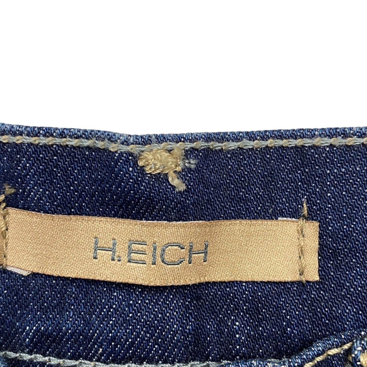 Prix ​​conseillé 106 € H.EICH Bermuda en denim mélangé de coton bleu marine Taille 29 W29