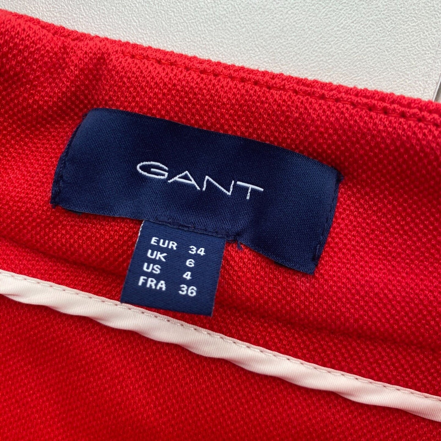 GANT Red A Line Skirt Size EU 34 UK 6 US 4