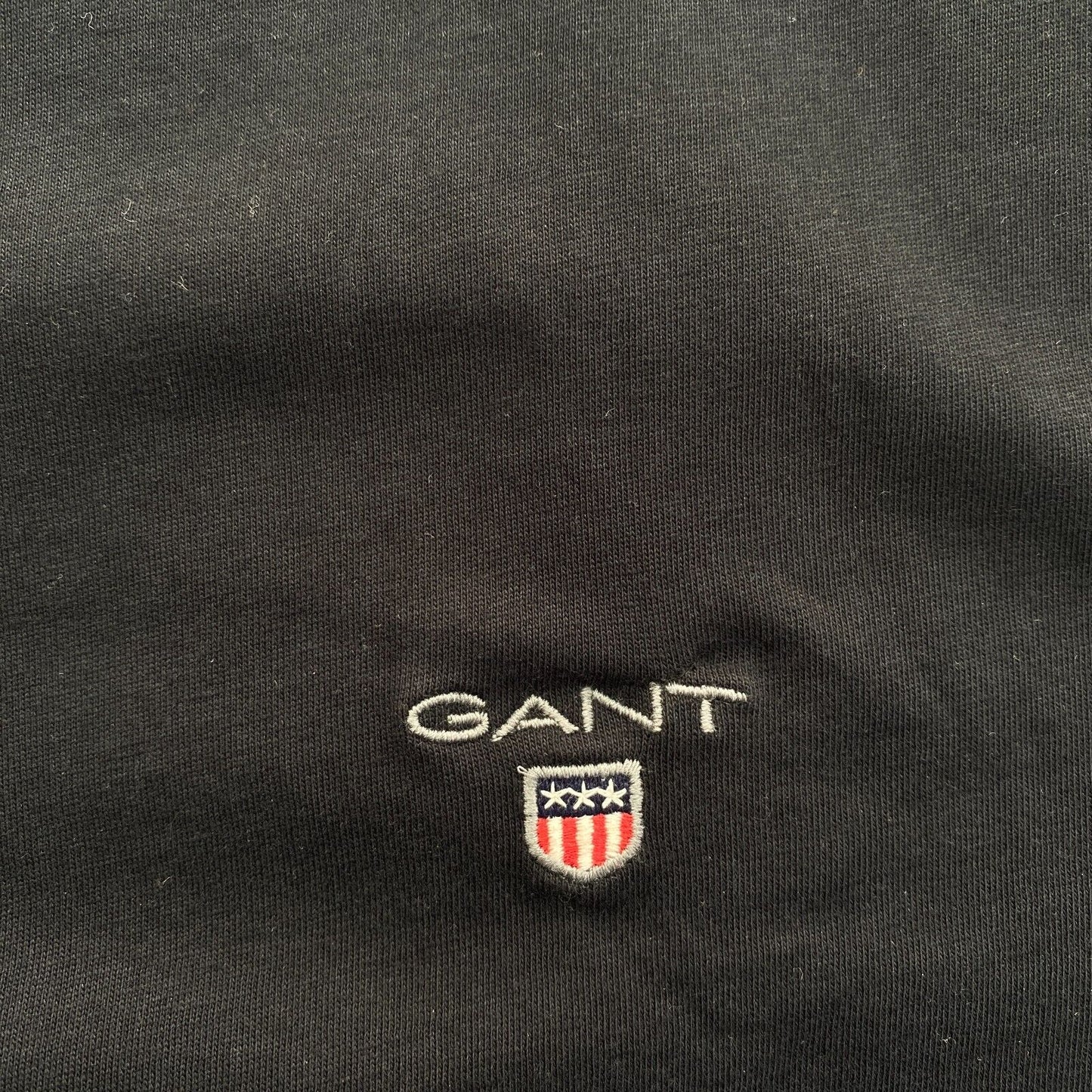 GANT Men Black Original Crew Neck Short Sleeve T Shirt Size L