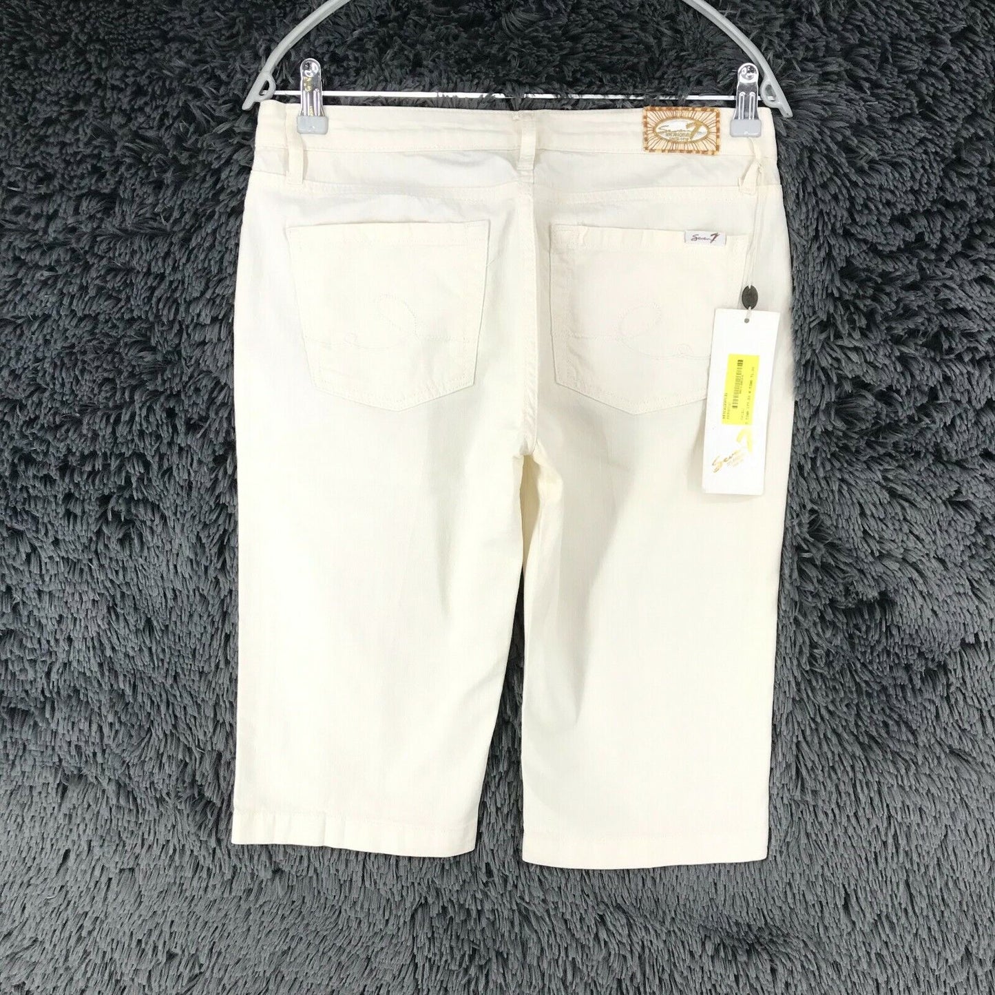 Seven7 Short en jean blanc coupe régulière pour femme Taille W29