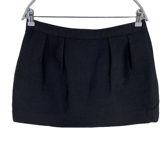 COS Black Cotton Blend Regular Fit Mini Skirt Size EU 40 UK 12 US 10