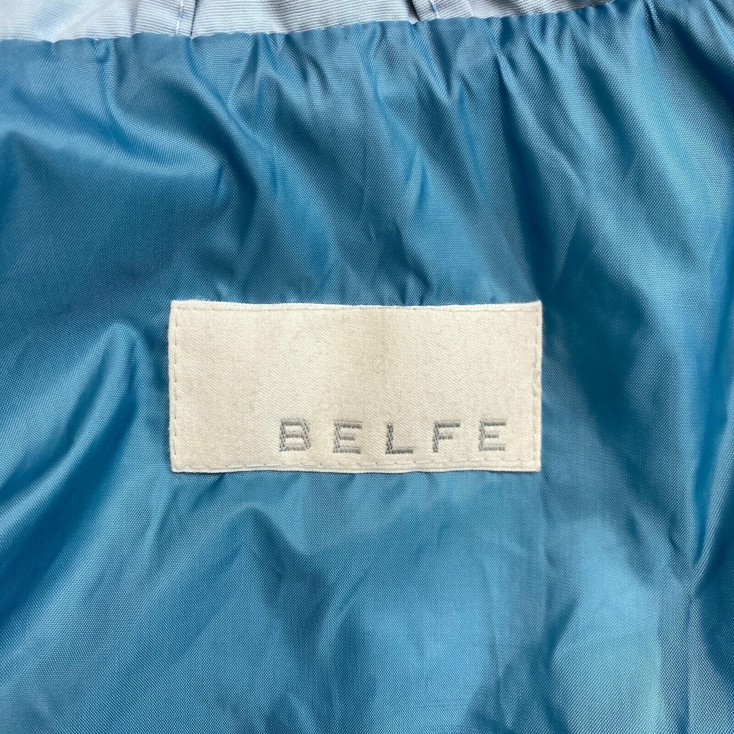 BELFE Blue Padded Coat Jacket Size EU 36 UK 8 US 6