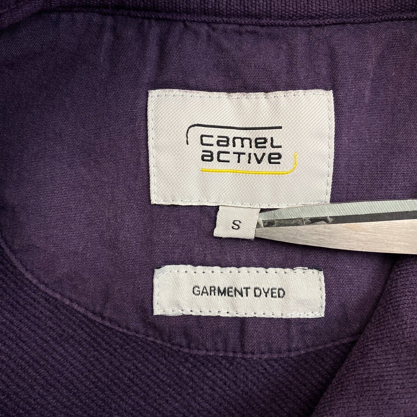 Camel Active Men Purple Garment Dyed Hoodie Sweater Jumper Size S