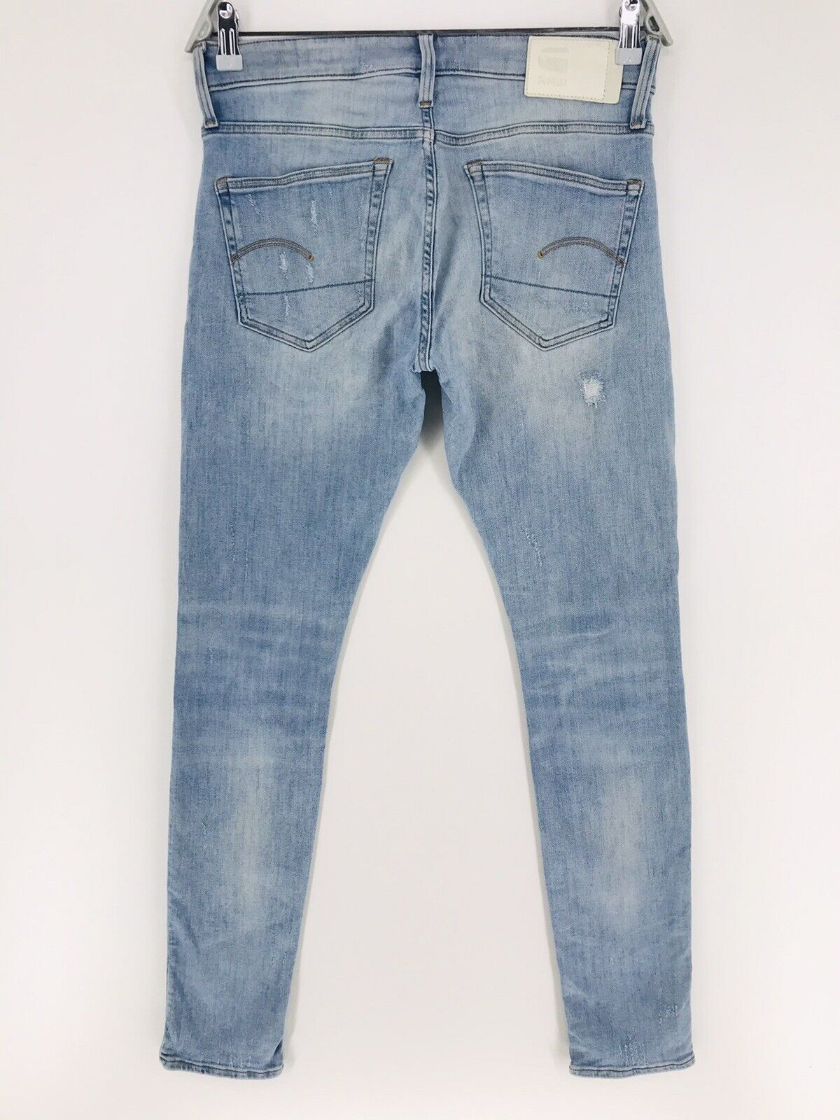 G-STAR Restored Denim Deconstructed Blue Super Slim Fit Distressed Jeans W30 L34