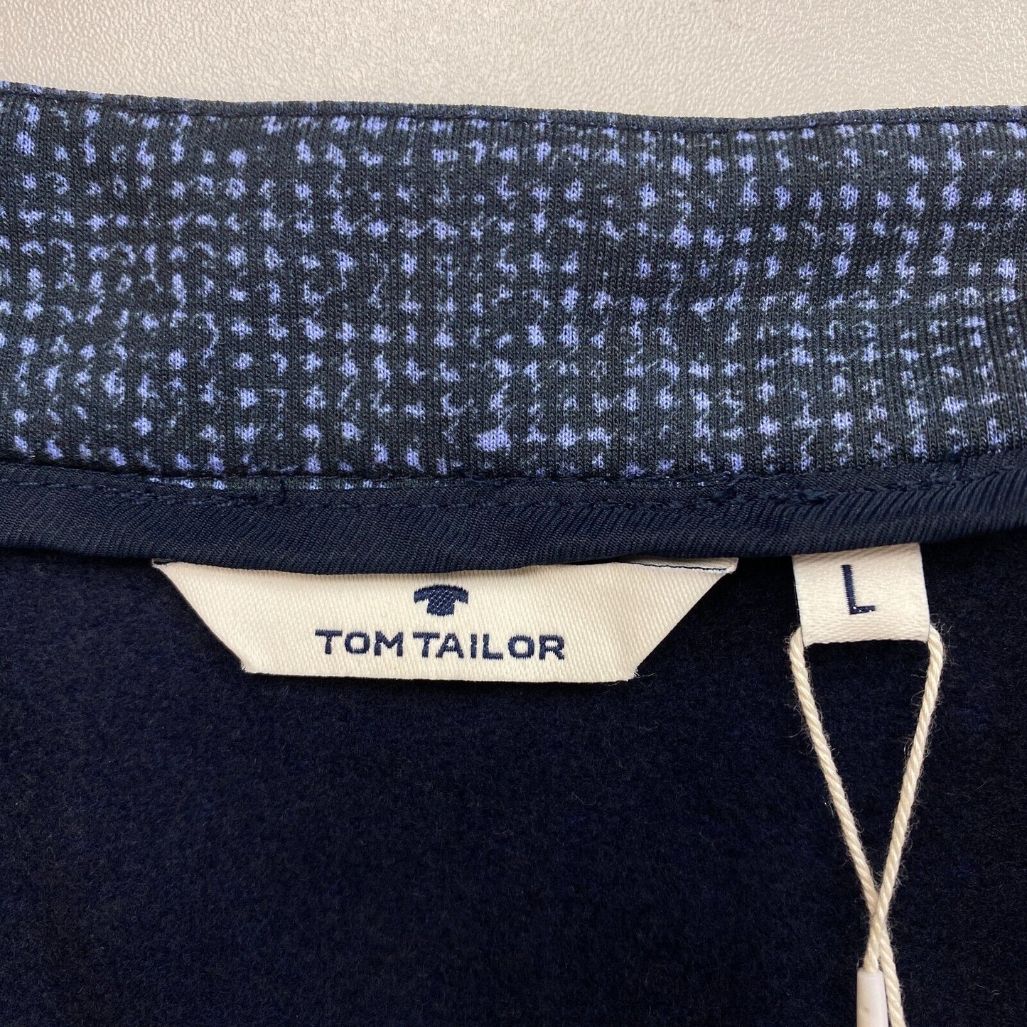 TOM TAILOR Navy Blue Easy Structure Blazer Jacket Size L