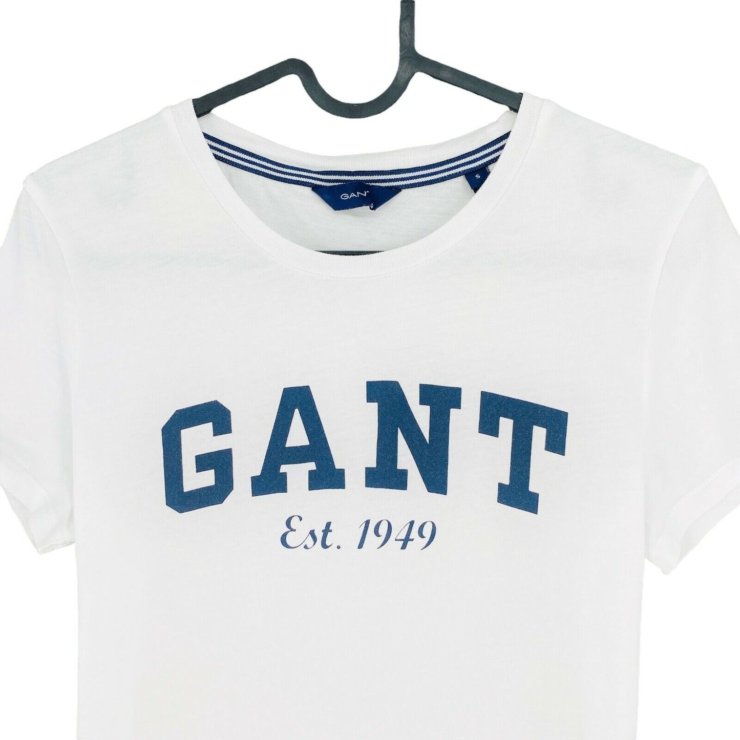 GANT White Logo Crew Neck T Shirt Size S