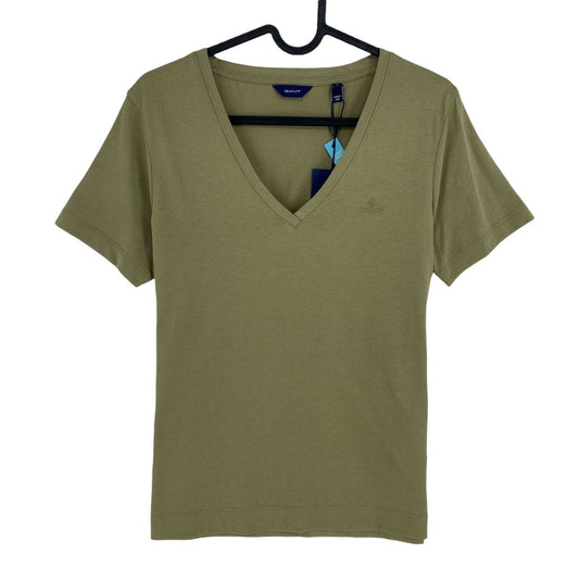 GANT Green Original V Neck T-Shirt Top Size S