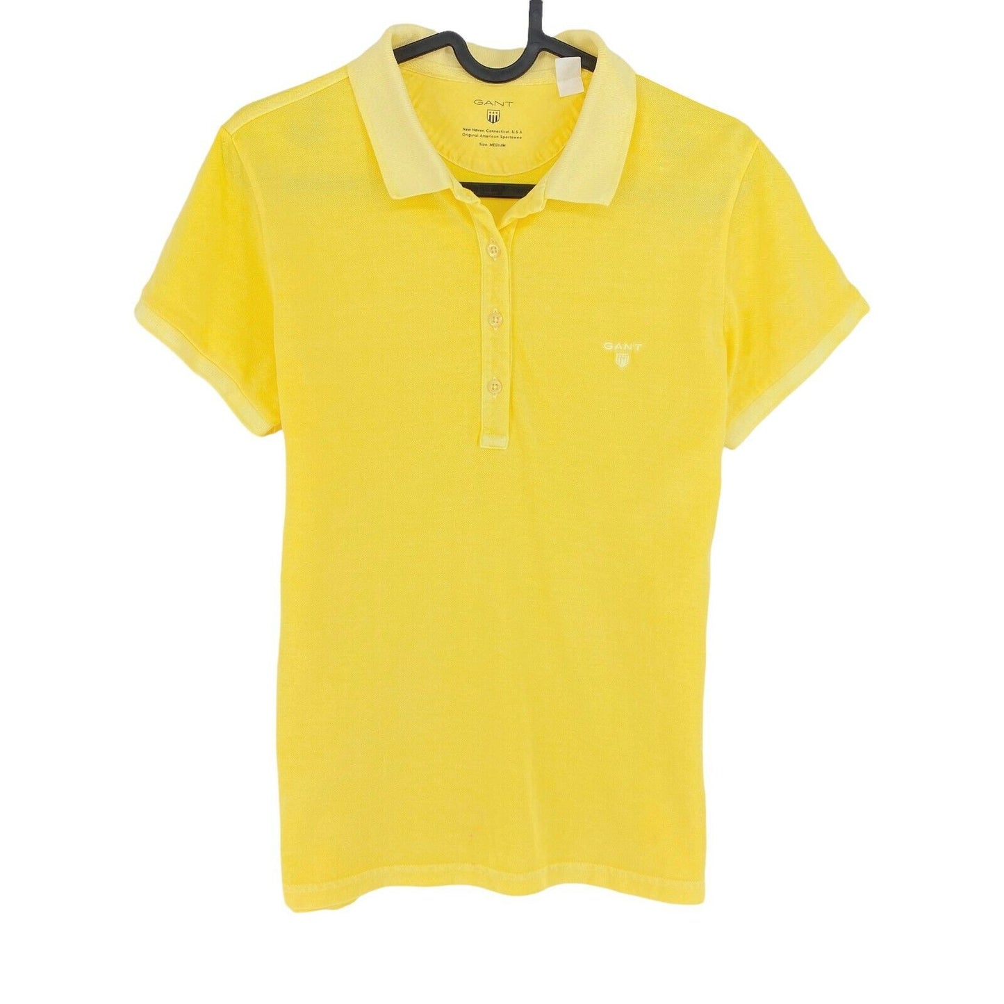 GANT Yellow Pique Polo Shirt Size M