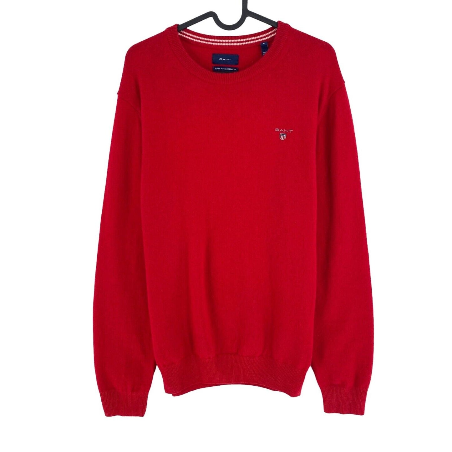 GANT Red 100% Wool Crew Neck Sweater Pullover Size M