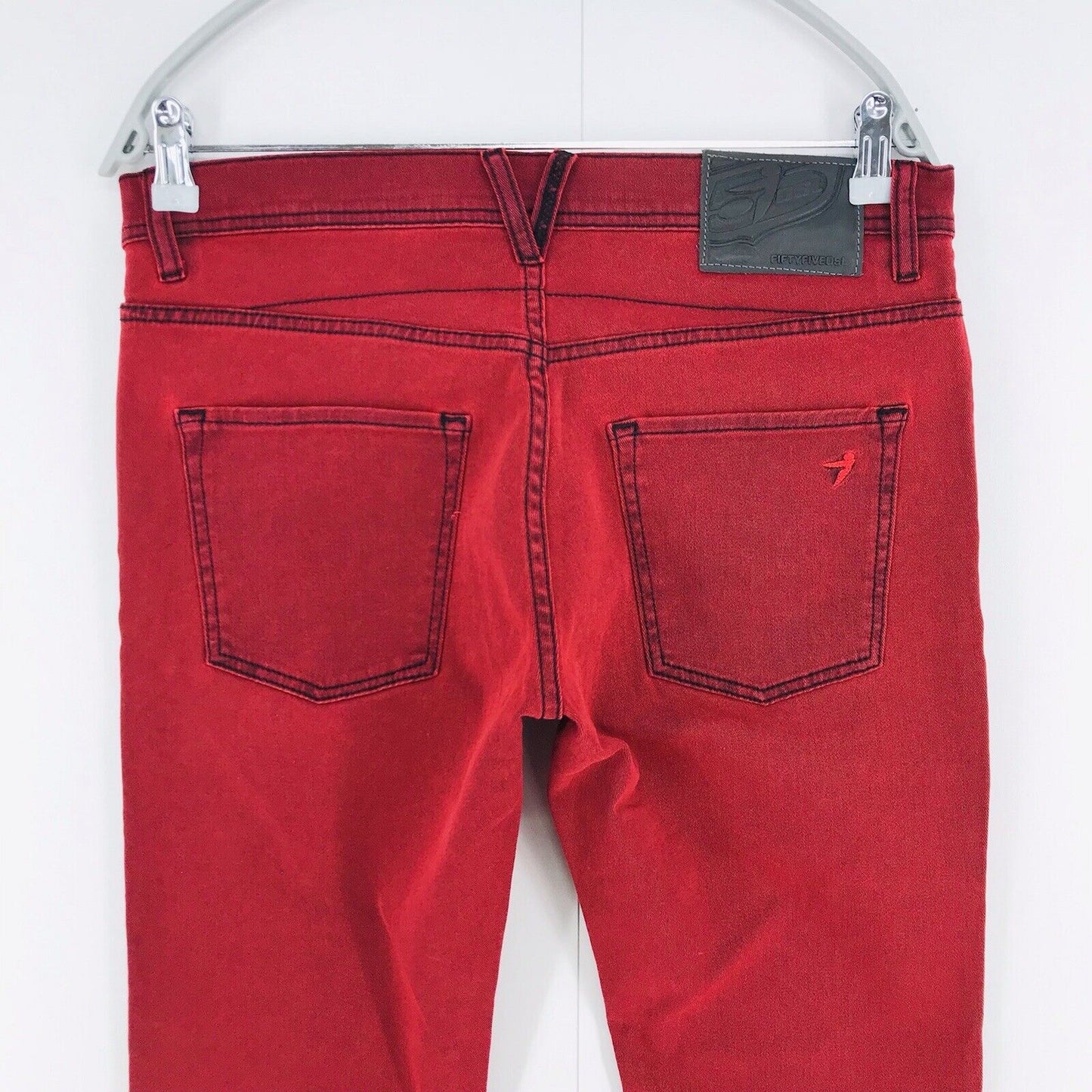 FIFTYFIVEDSL PYRONS Red Ultra Slim Fit Jeans W30