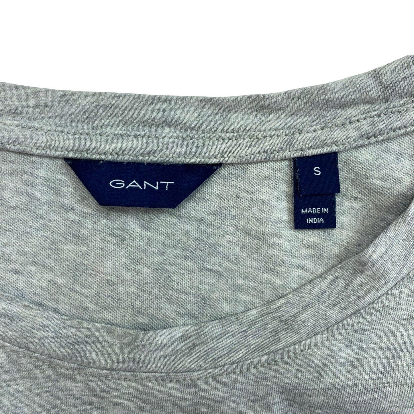 GANT T-Shirt mit Rundhalsausschnitt, langärmelig, Grau, Größe S