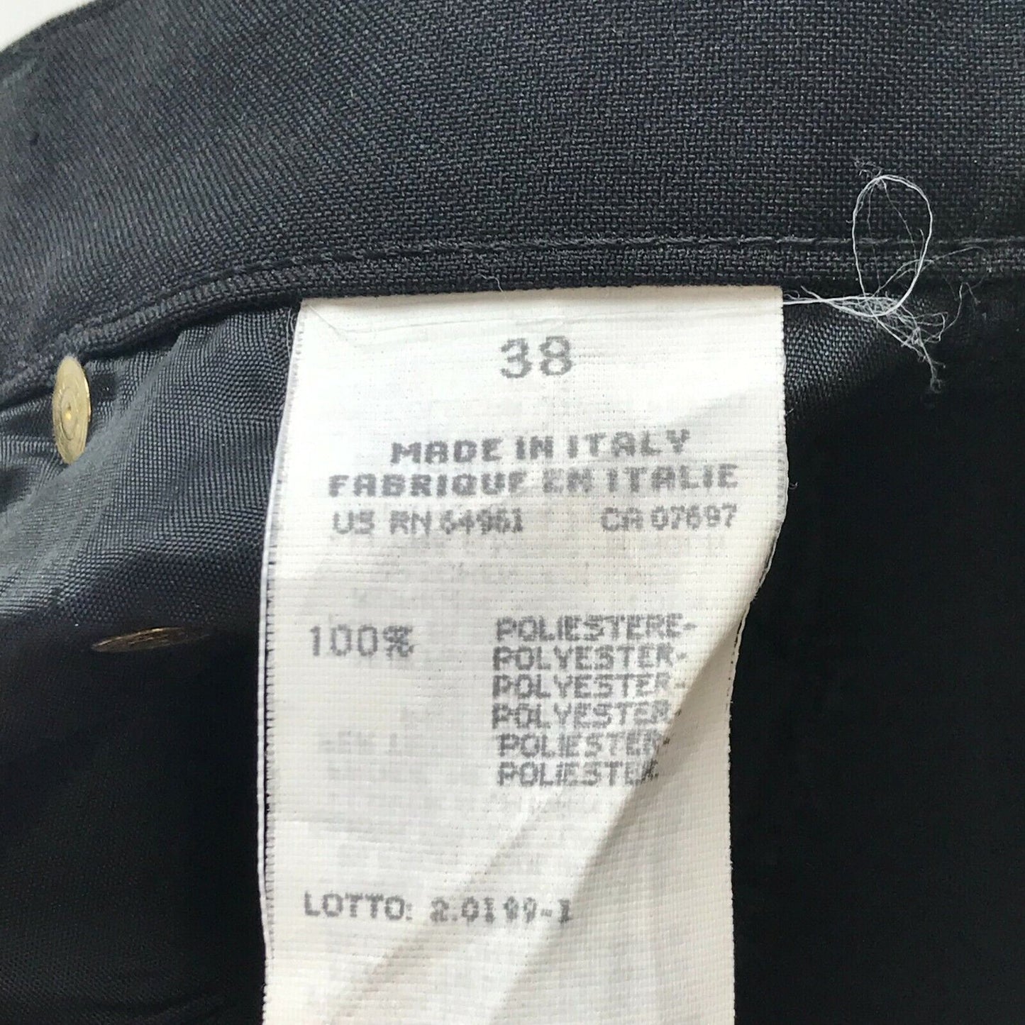 UNITED COLORS OF BENETTON Damen Hose in Schwarz, Regular Fit, Größe EUR 38 W23