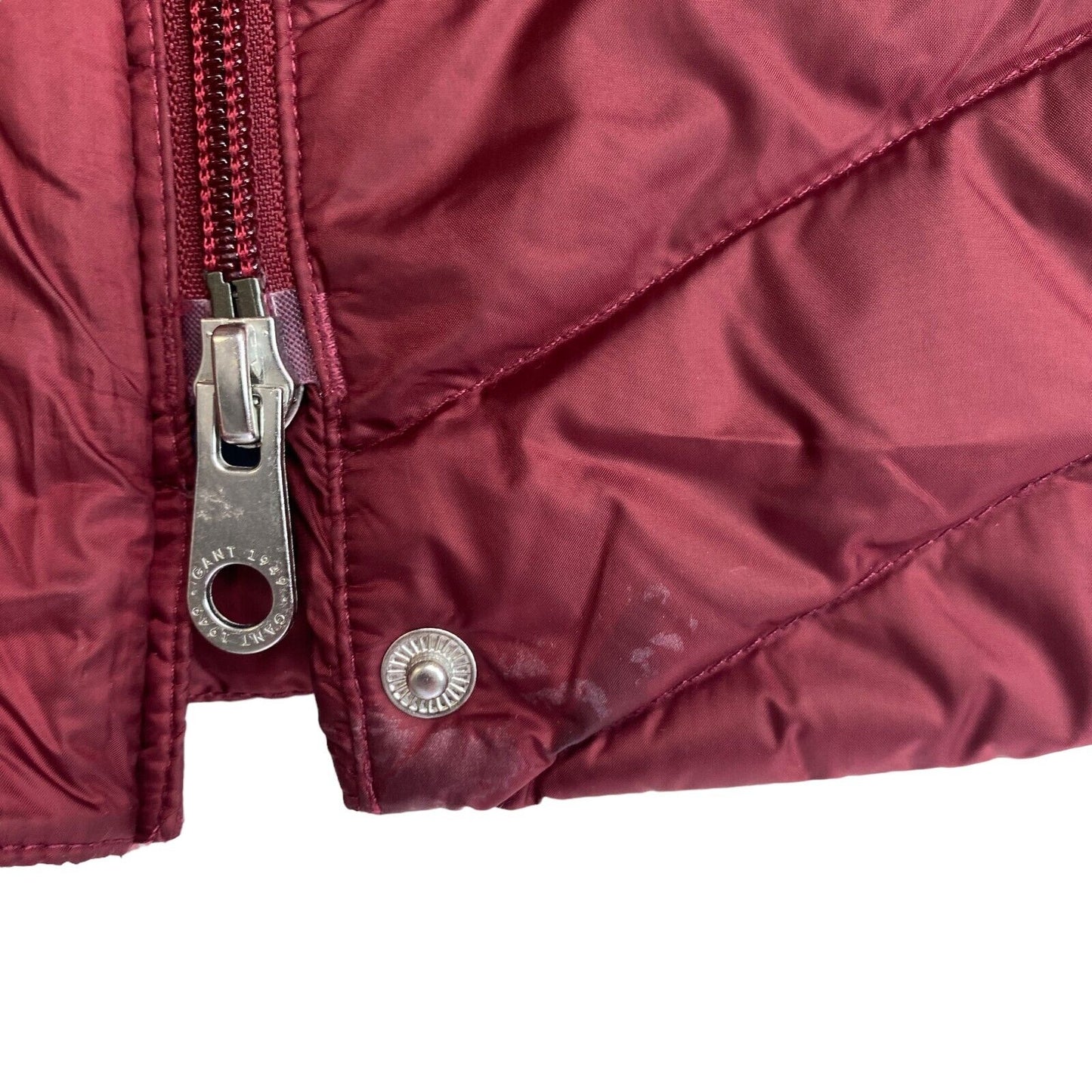 GANT Dark Red Light Down Puffer Jacket Coat Size S