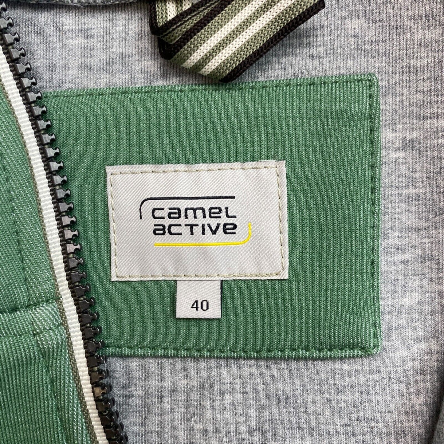 CAMEL ACTIVE Vert Full Zip Sweat à capuche Pull Taille EU 40 UK 12 US 10