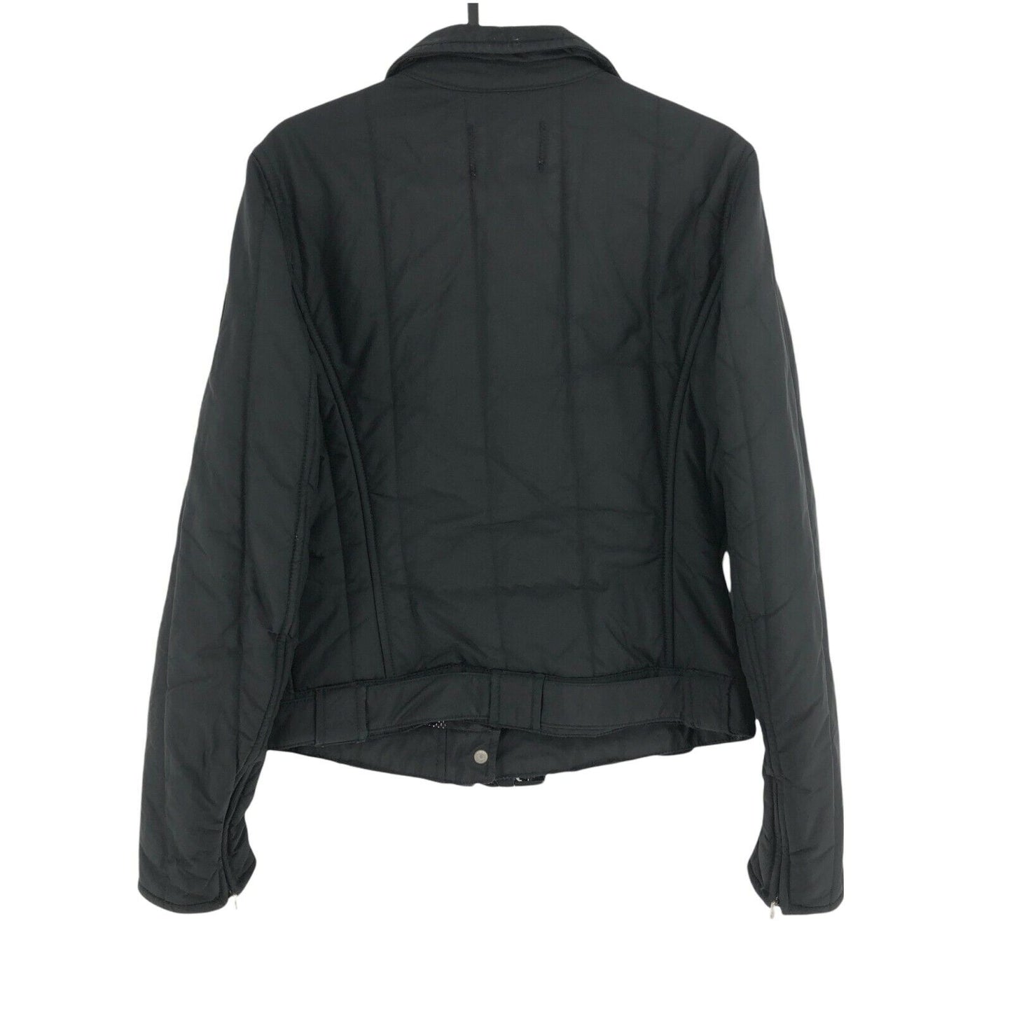 RefrigiWear Veste de motard noire anti-pluie Taille S