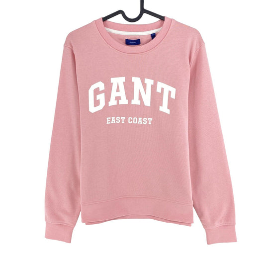 GANT Pink Logo Crew Neck Sweater Jumper Size M