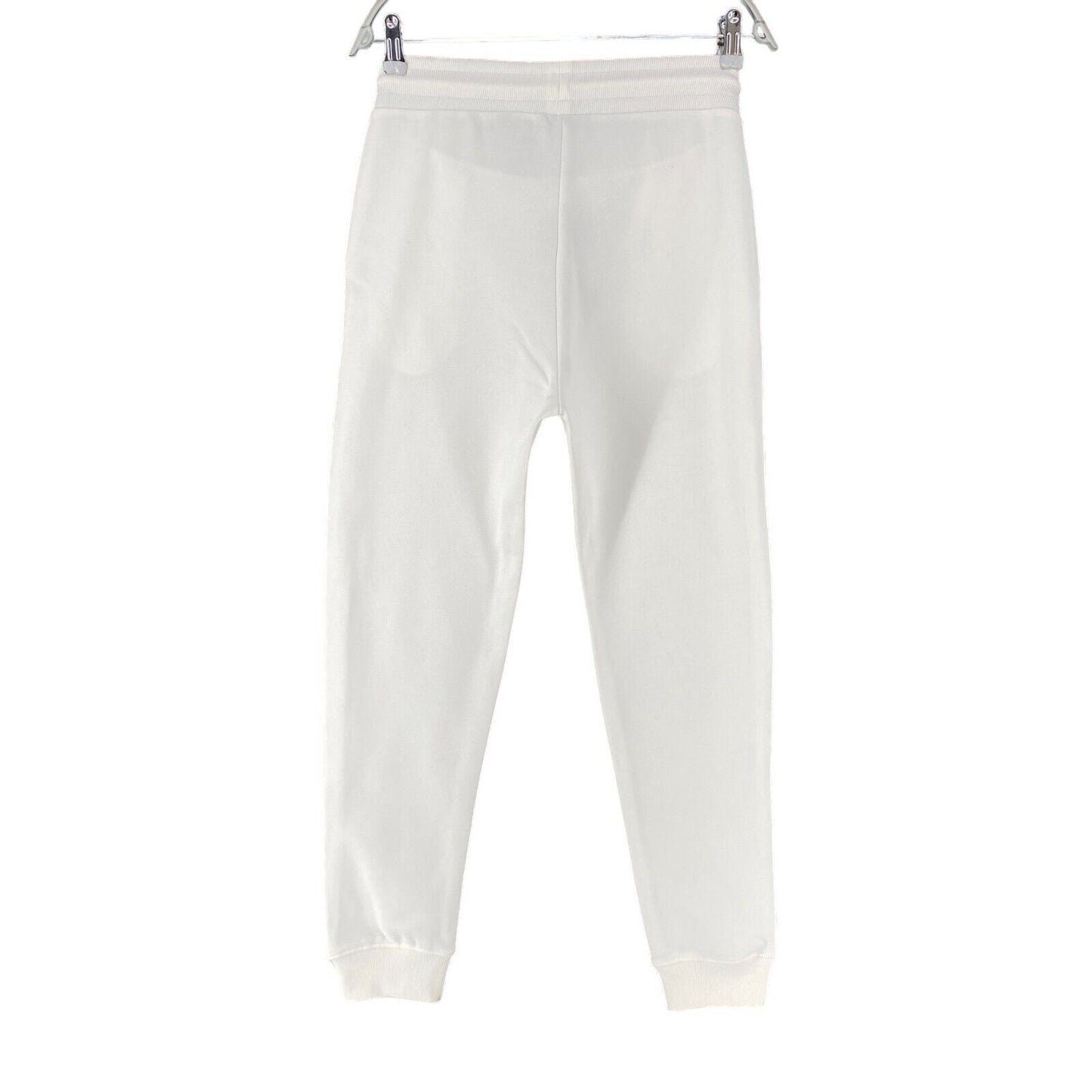 GANT Women White Regular Fit Cuffed Sweat Pants Trousers Size S