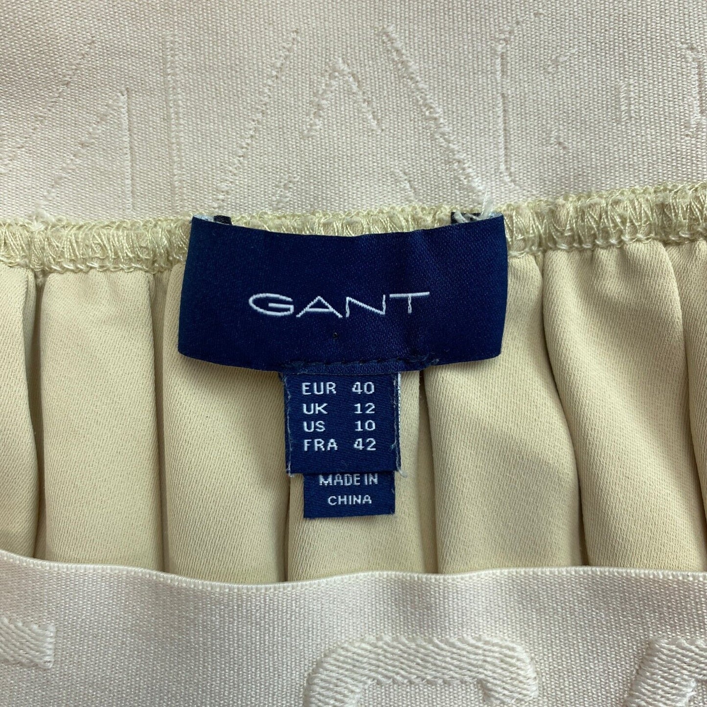 GANT Beige Pleated Skirt Size EU 40 UK 12 US 10