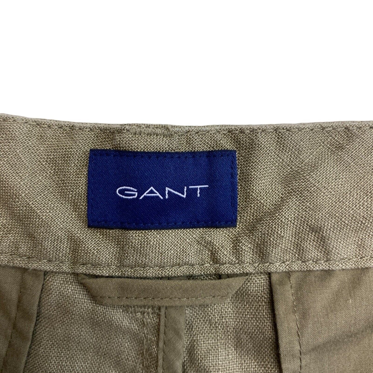 GANT Short chino décontracté en lin vert Taille L XL 2XL