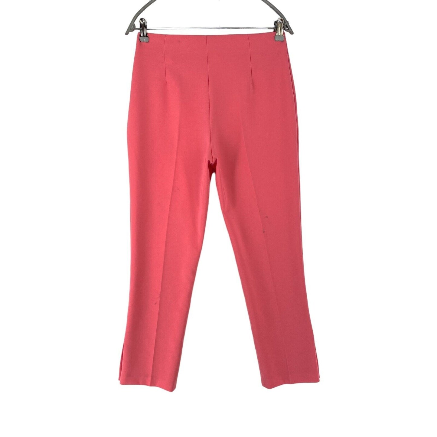 RINASCIMENTO Women Pink Regular Straight Fit Capri Dress Trousers Size L W30