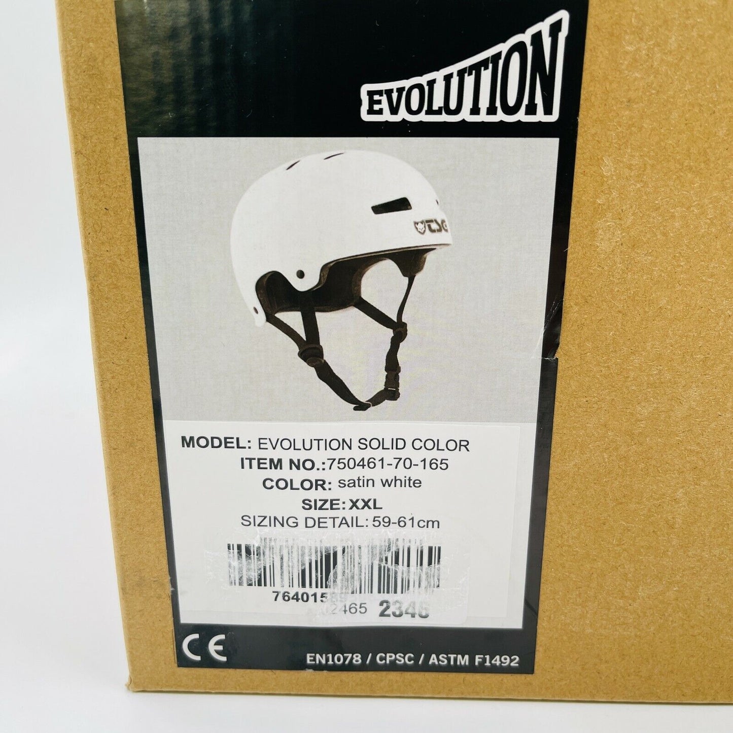 TSG Evolution White Skateboarding BMX Helmet Size XXL 59 - 61 cm