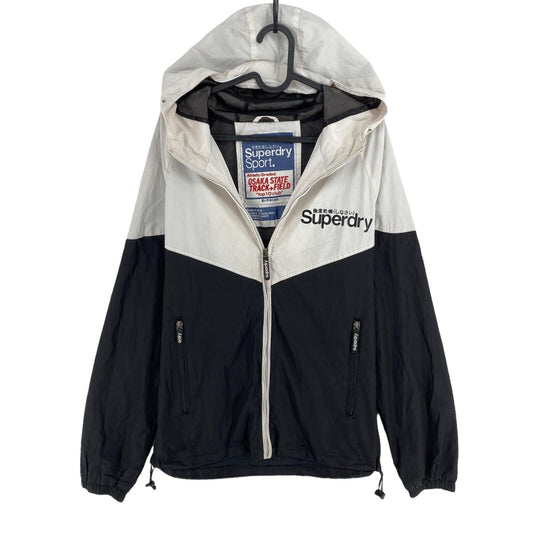 Superdry Sport Black & White Double Blacklabel Stormbreaker Jacket Size S