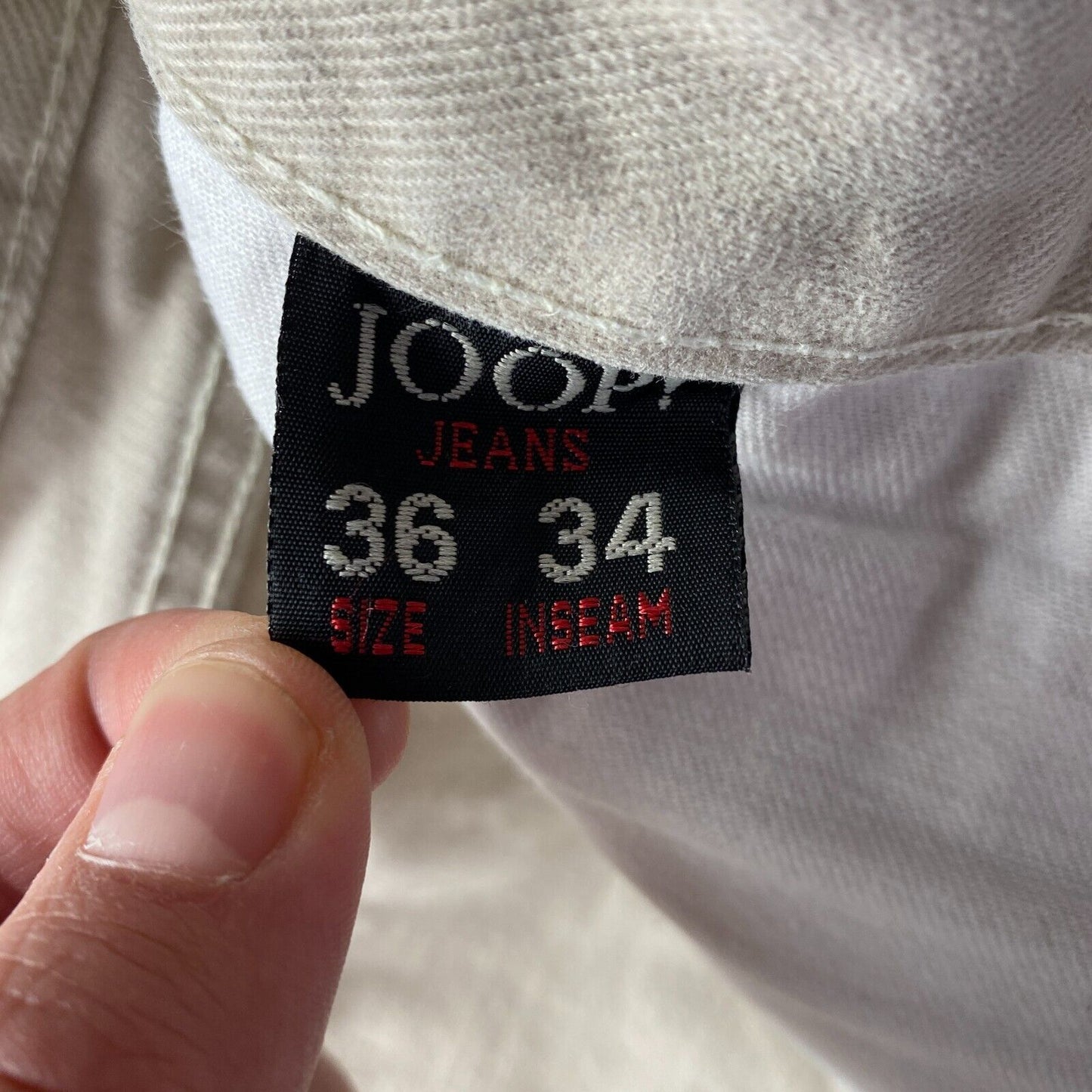 JOOP ! Jean coupe droite décontractée gris W36 L32