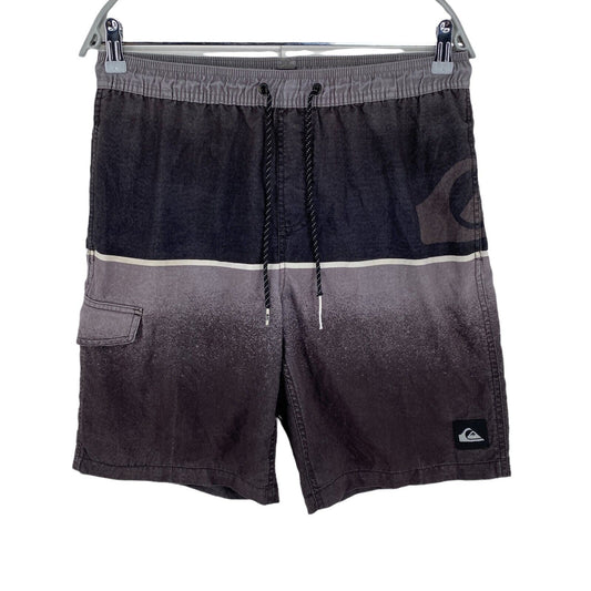 QUIKSILVER Short de Bain Maillot de Bain Gris Foncé Taille 16 Ans 176 Cm