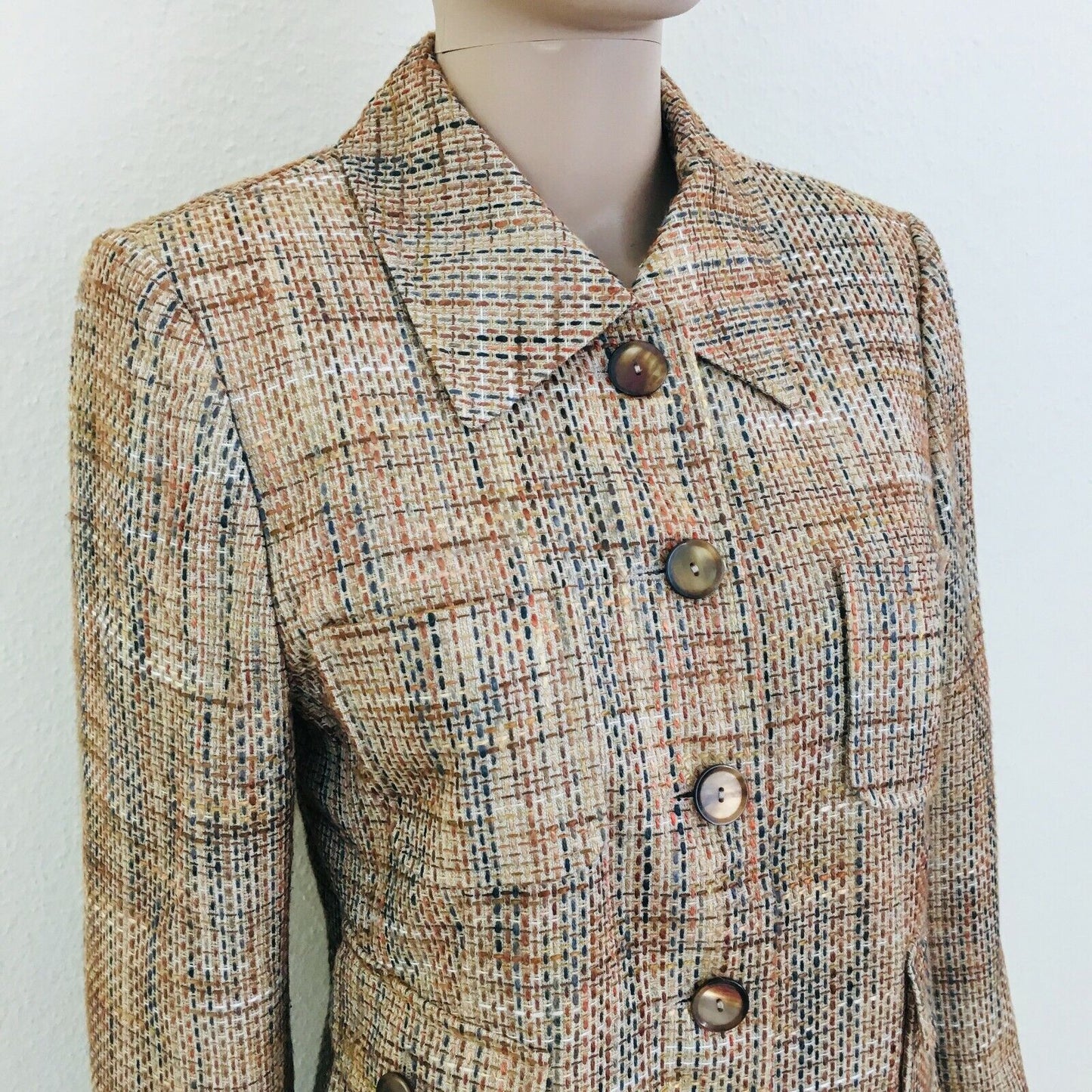 Ashley Brooke Designer Brown Jacket Blazer Size EUR 38 US 8 UK 10