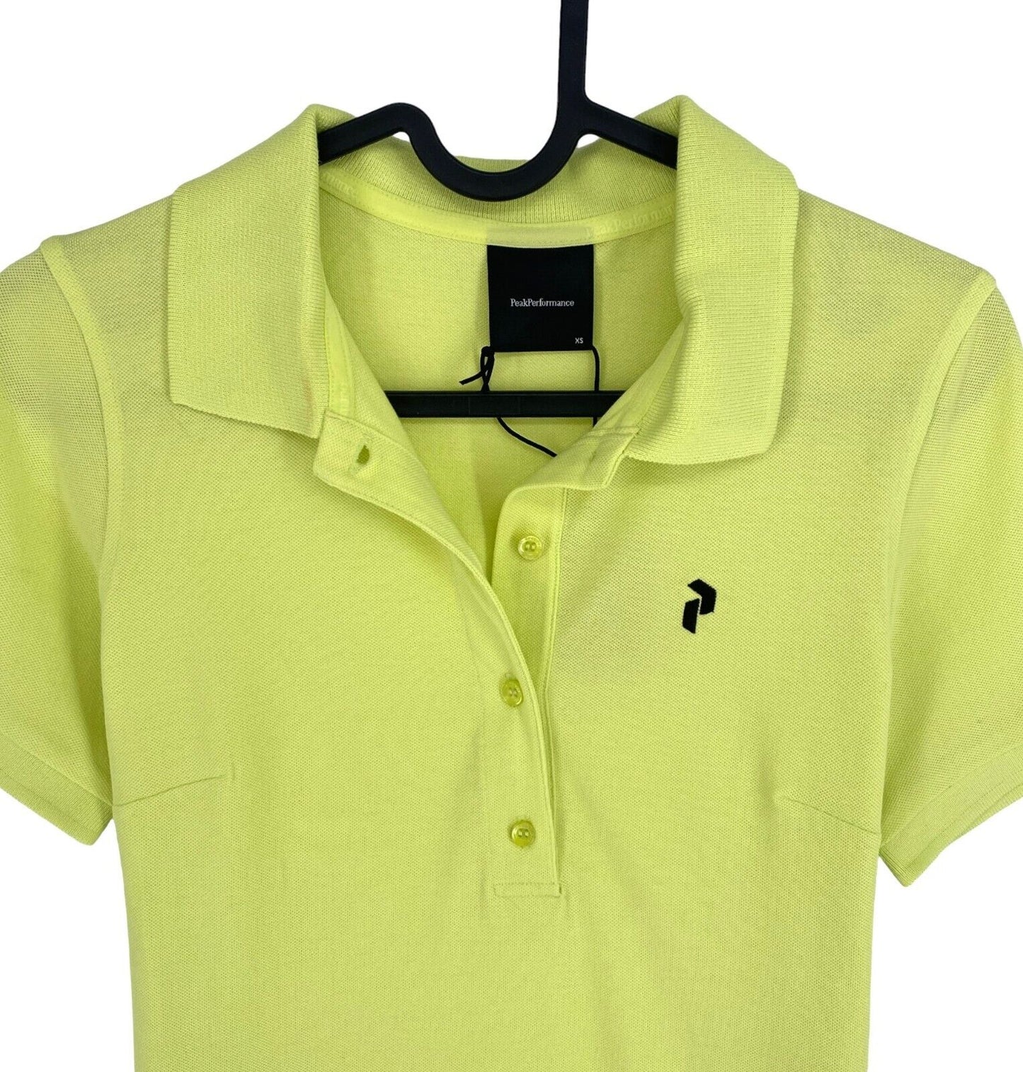 Peak Performance Women Light Green Classic Cotton SS Polo Shirt Size XS