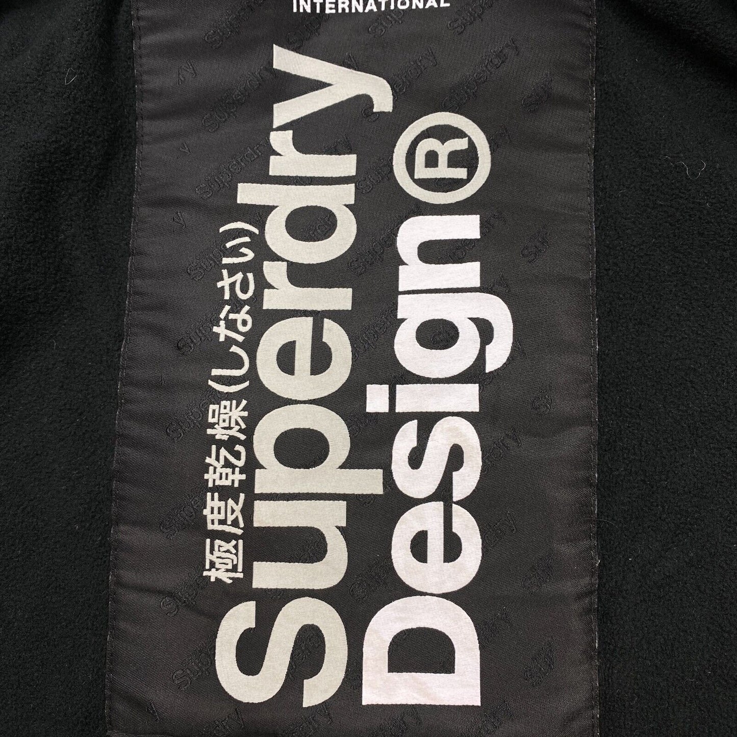 SUPERDRY Design Graue Kapuzenjacke Größe S