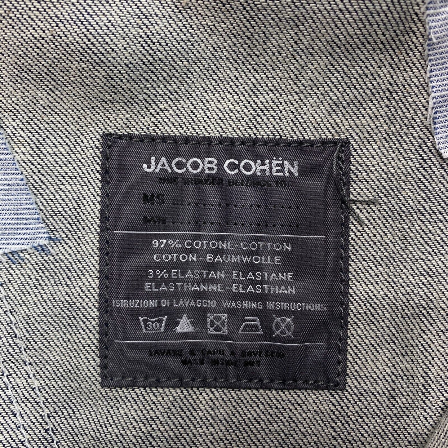 JACOB COHEN Damen J711 Marineblaue Jeans W27 L36 Made in Italy