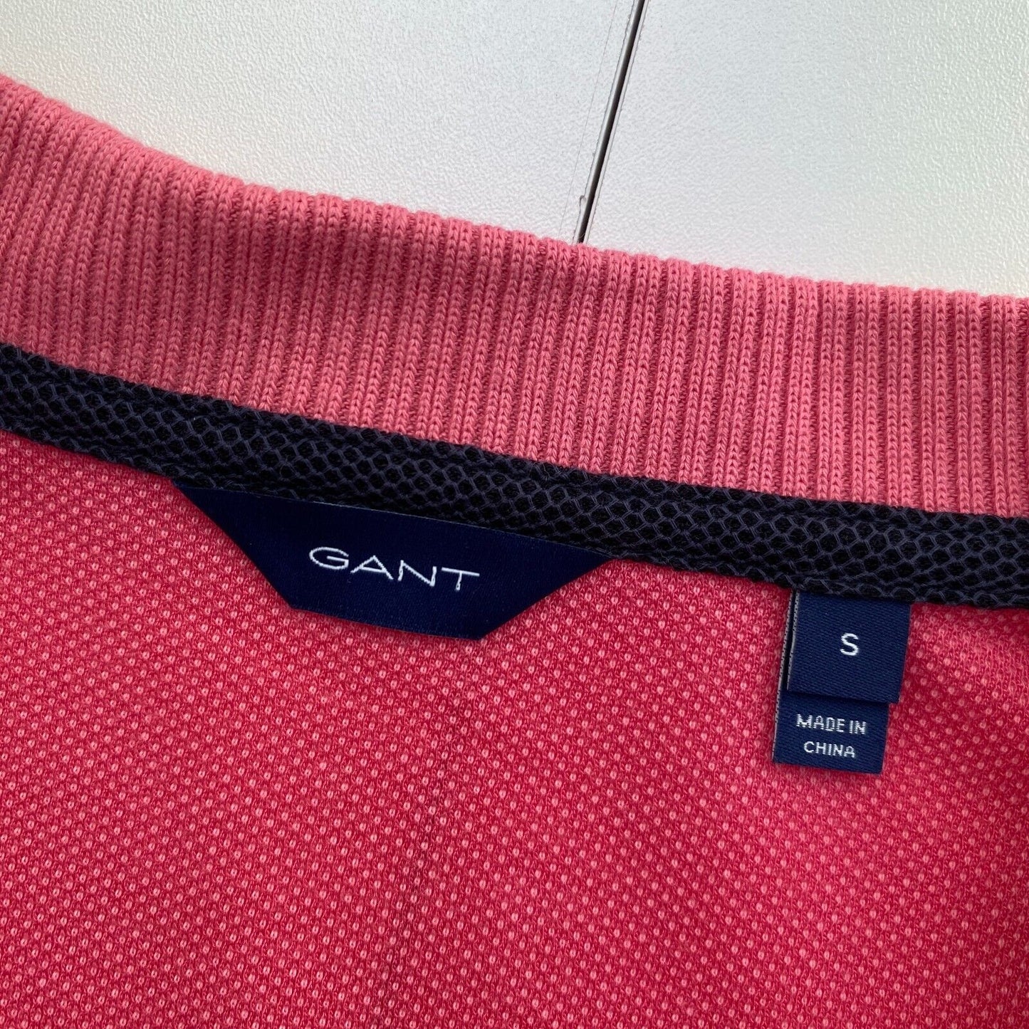 GANT Pink Rope Icon Pique Polo Shirt Size S