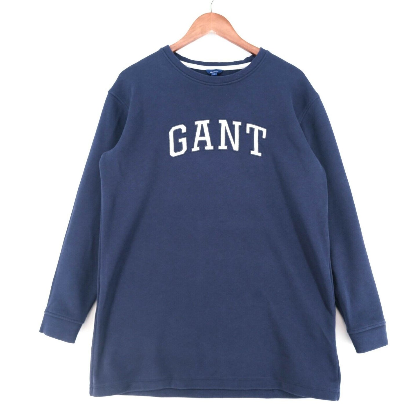 GANT Navy Blue Crew Neck Oversized Big Dress Sweatshirt Jumper Sweater Size M