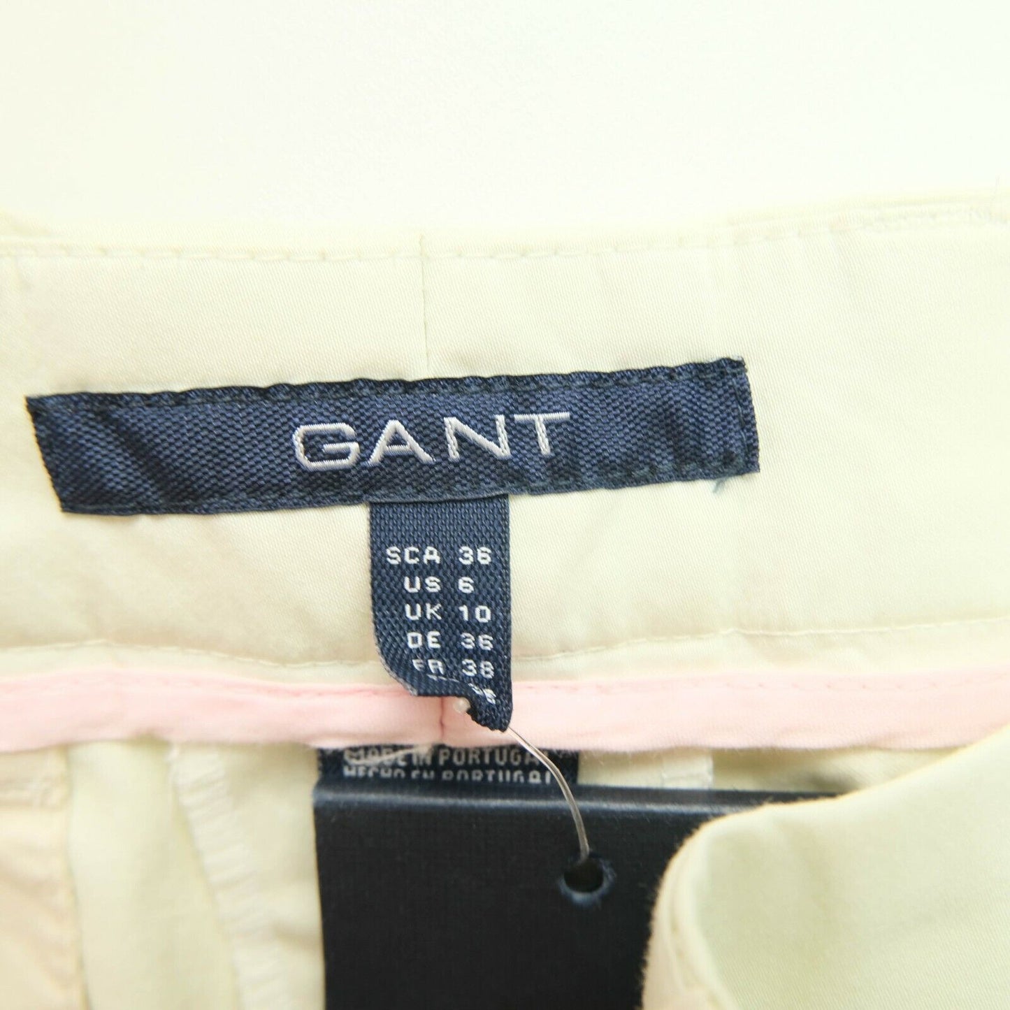 GANT Beige Satin Stretch Dress Pants Trousers Size EU 36 UK 10 US 6