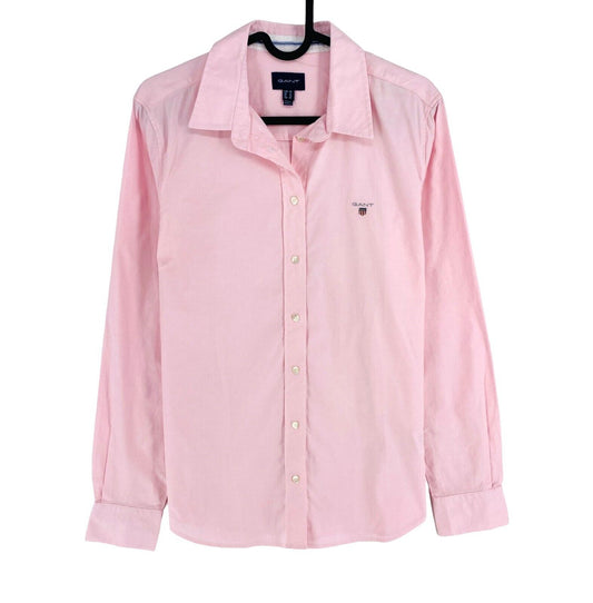 GANT Women Pink Stretch Oxford Long Sleeves Shirt Size EU 40 UK 12 US 10