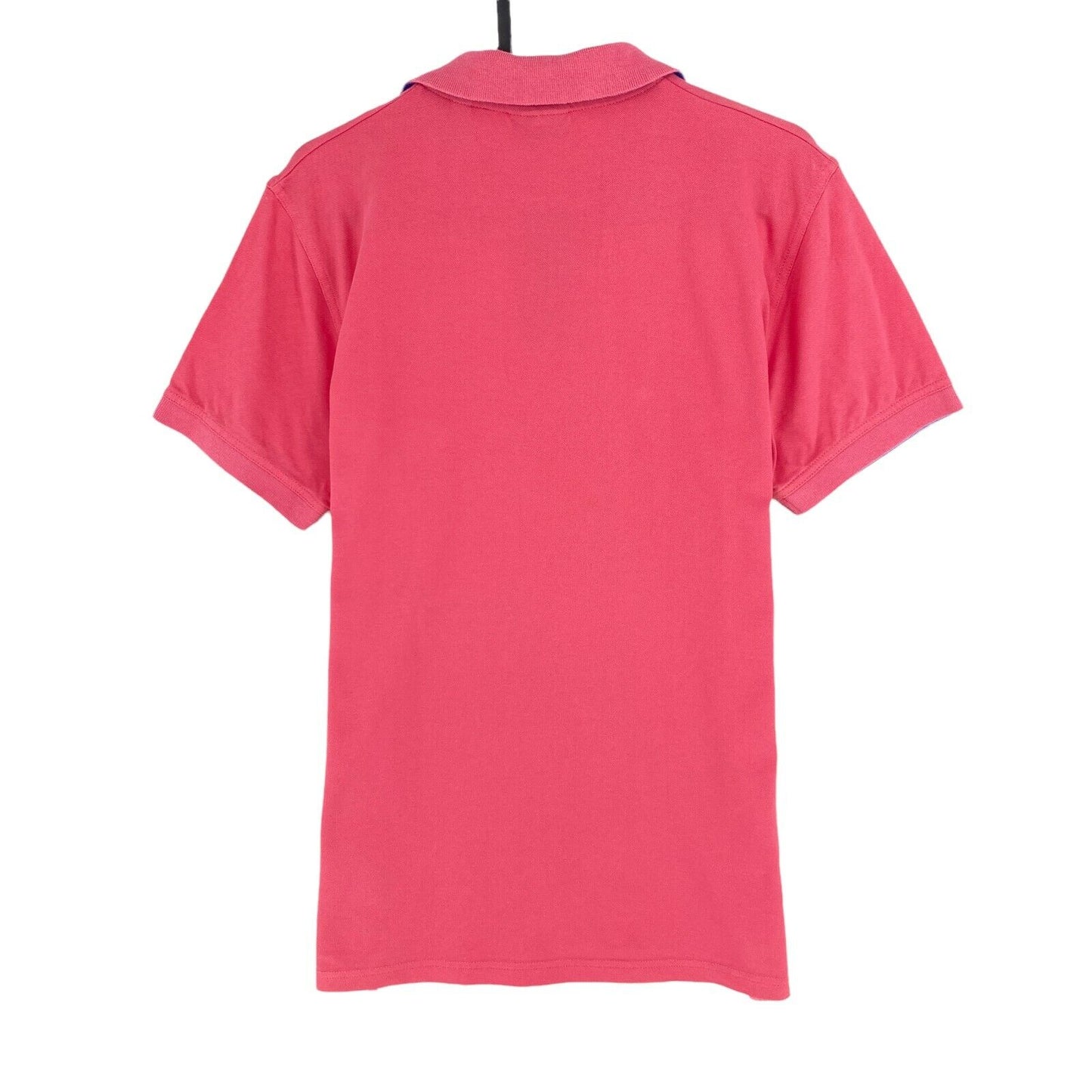 GANT Pink Contrast Collar Pique Rugger Polo Shirt Size S