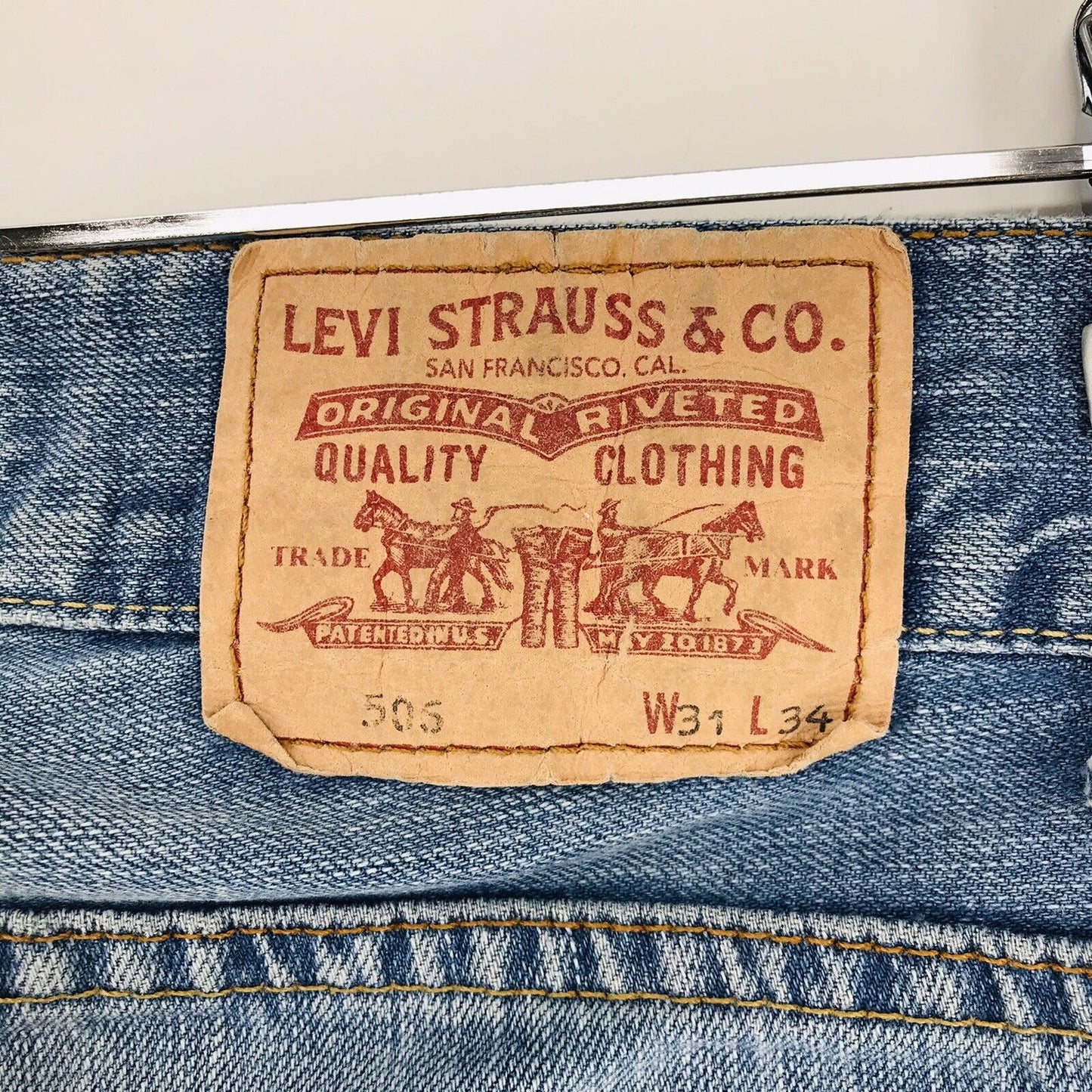 Vintage Levi’s 506 Blue Standard Regular Straight Fit Jeans Size W31 L32