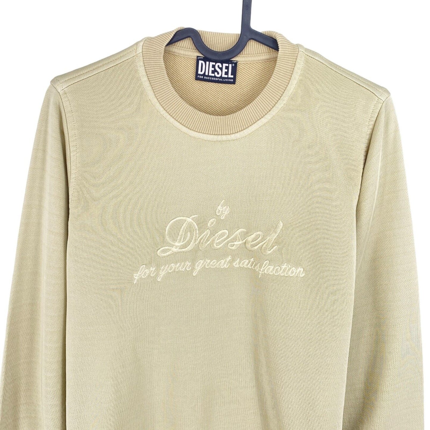 DIESEL Women Light Brown F-REGGY-E2 Crew Neck Sweater Jumper Size XS