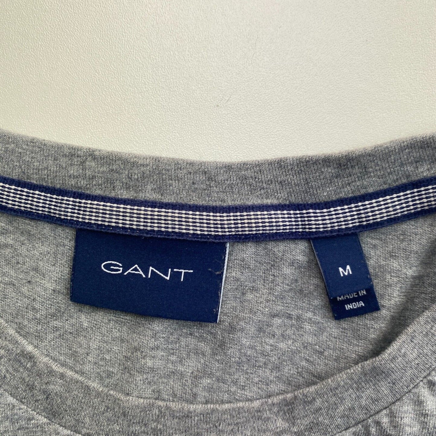 GANT Grey Lock Up Crew Neck T Shirt Size M