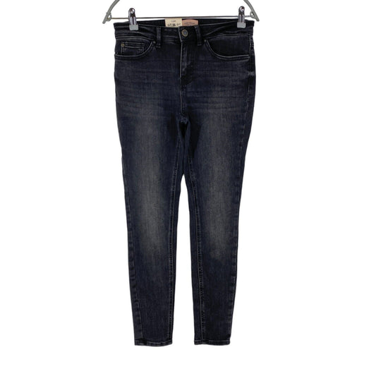 VERO MODA FLASH Damen Jeans mit mittelhohem Bund und Skinny-Fit, Dunkelgrau, Größe M, W28, L30