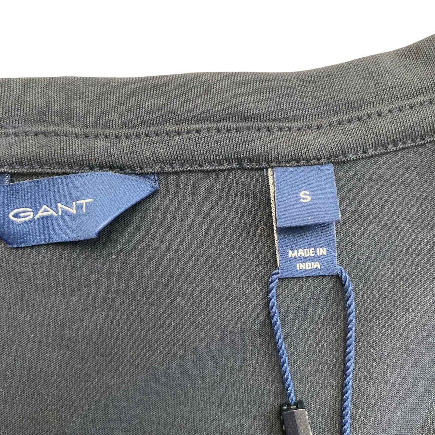 GANT Navy Blue Original V Neck T Shirt Top Size S