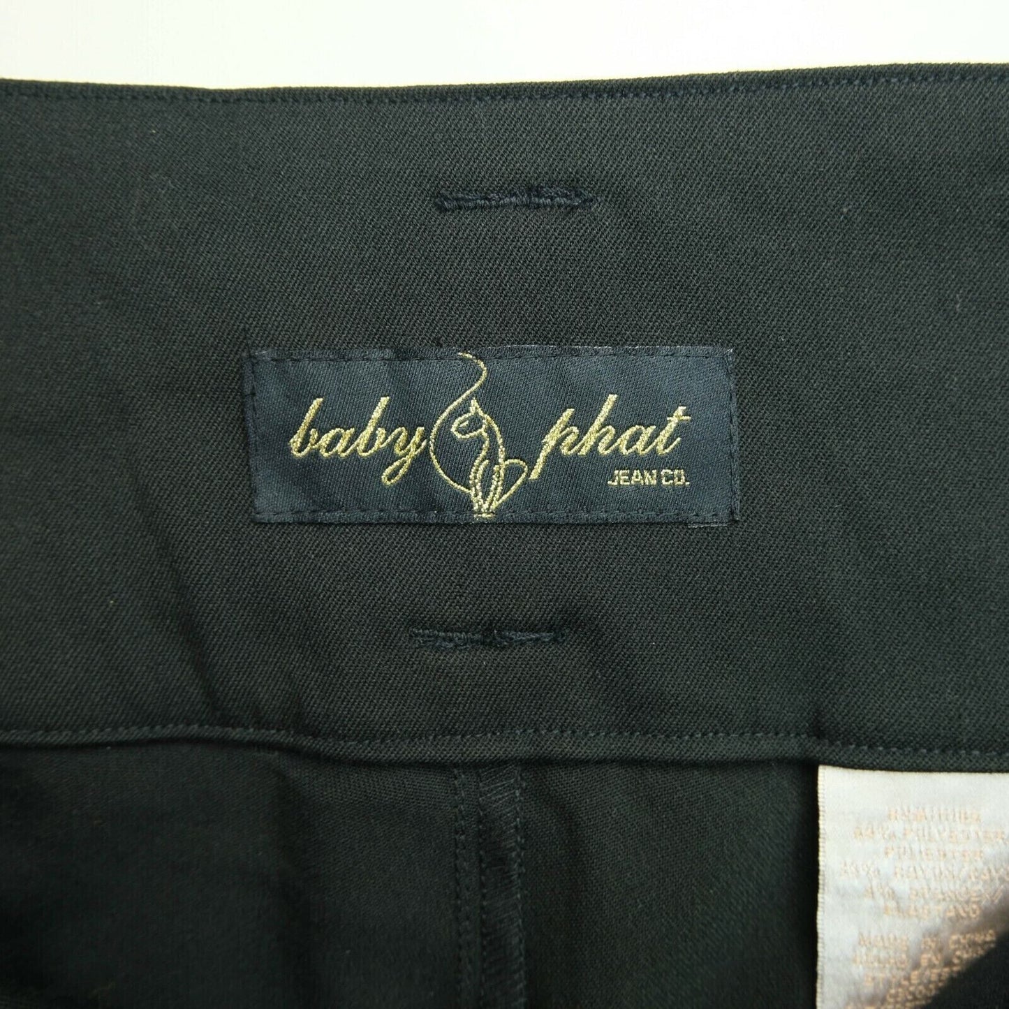 BABY PHAT Black Flared Fit Dress Pants Trousers Size 3 - S