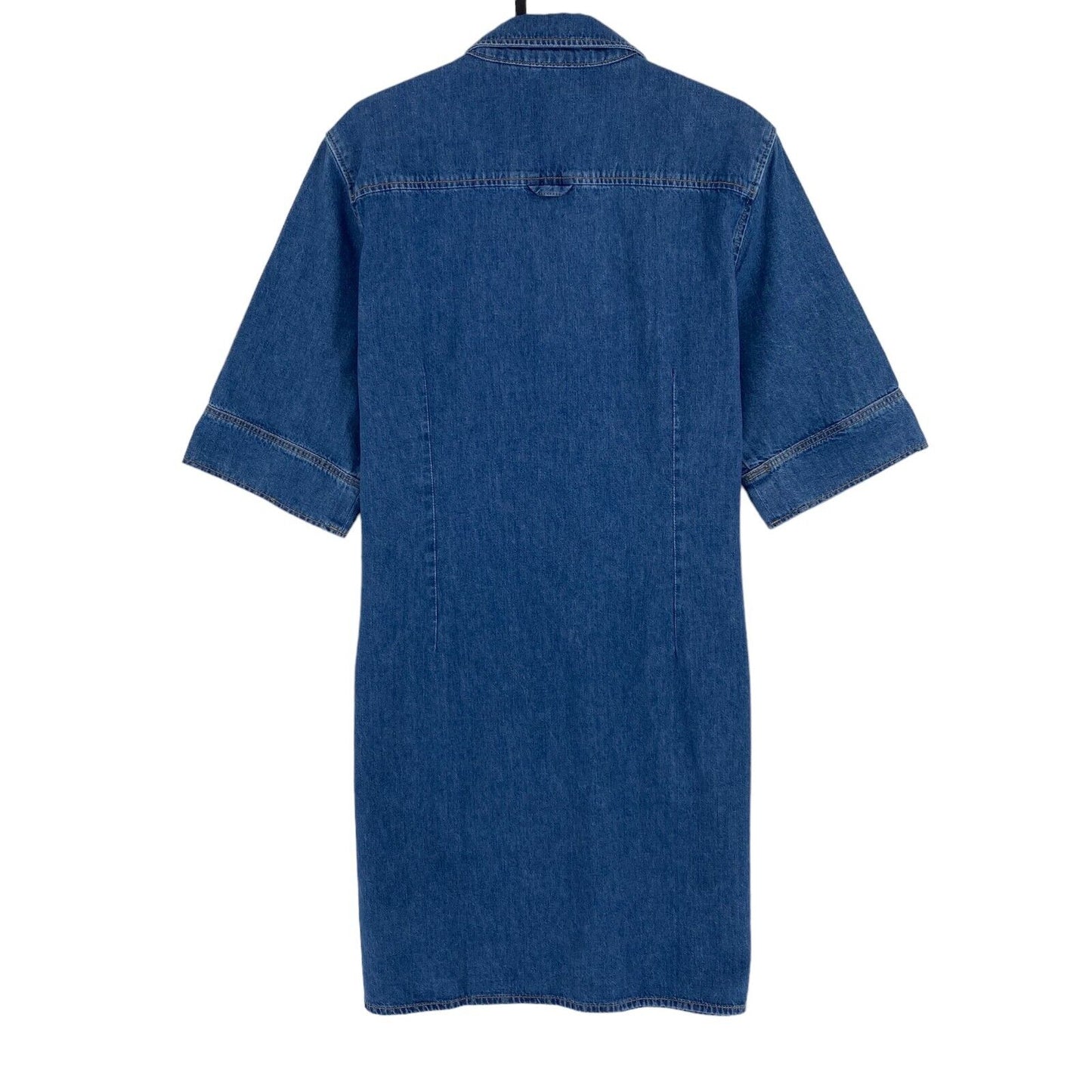 GANT Women Dark Blue Denim Short Sleeves Shirt Dress Size EU 36 UK 8 US 6