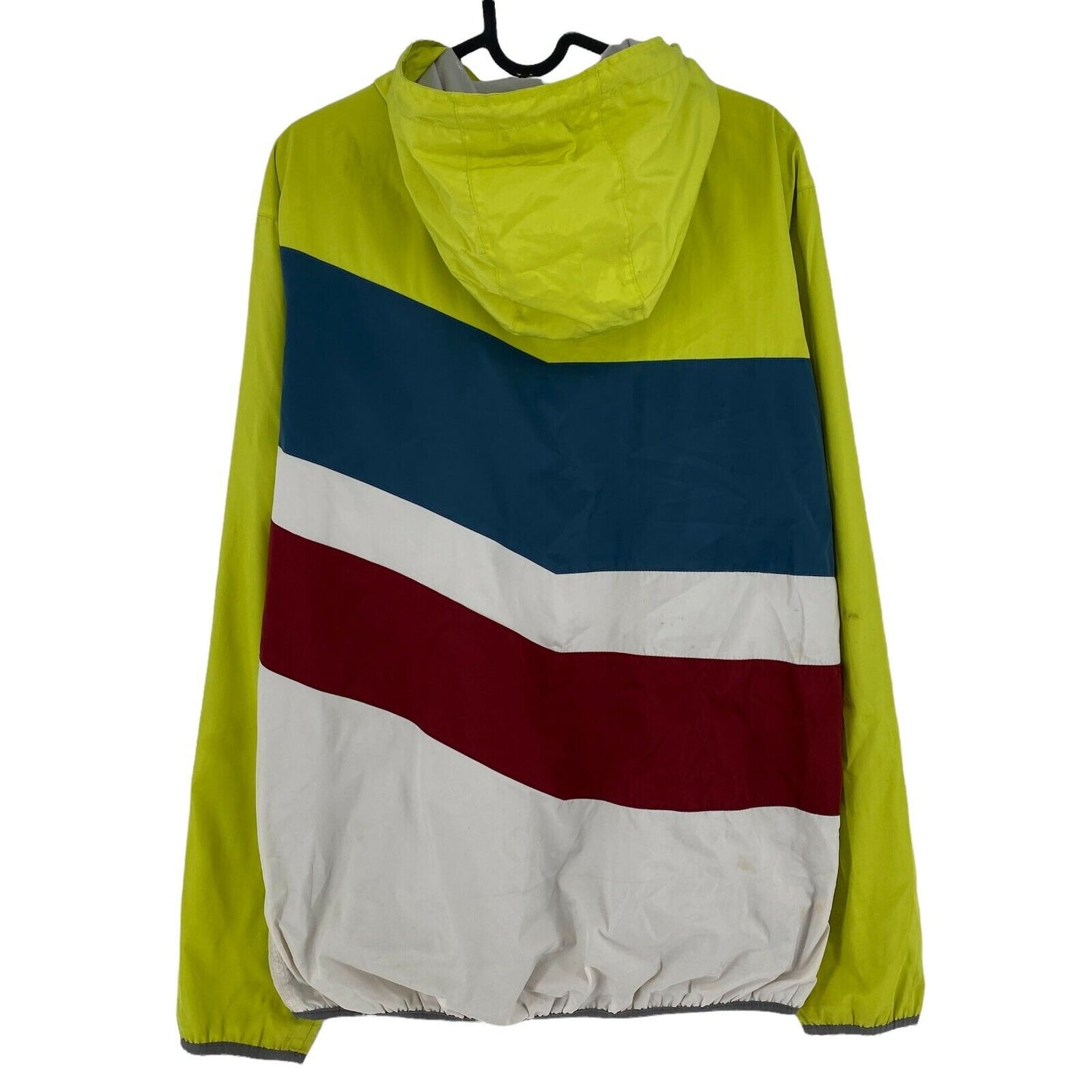 QUIKSILVER Yellow Hooded Track Jacket Size L