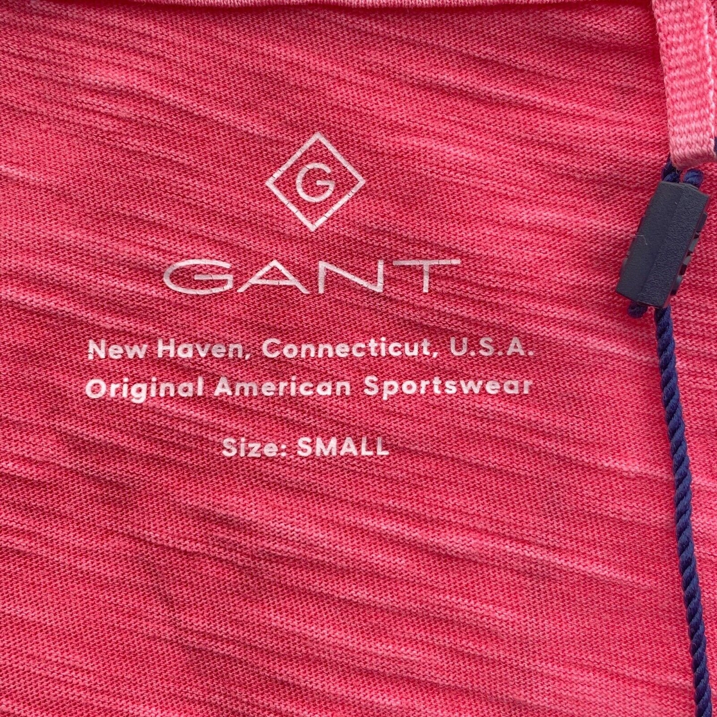 GANT Pink Sun Faded V Neck T Shirt Size S