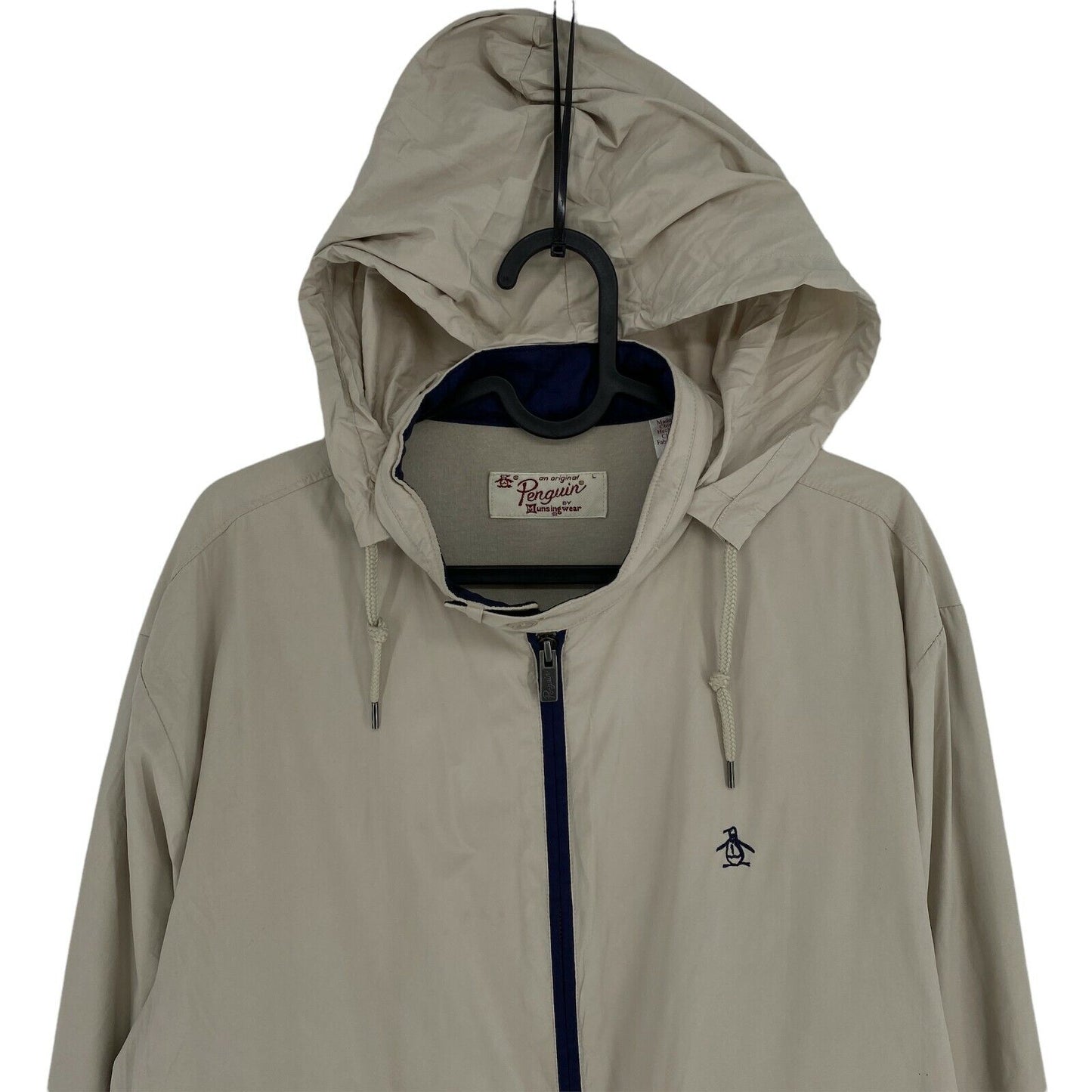 Penguin Beige Hooded Jacket Size L