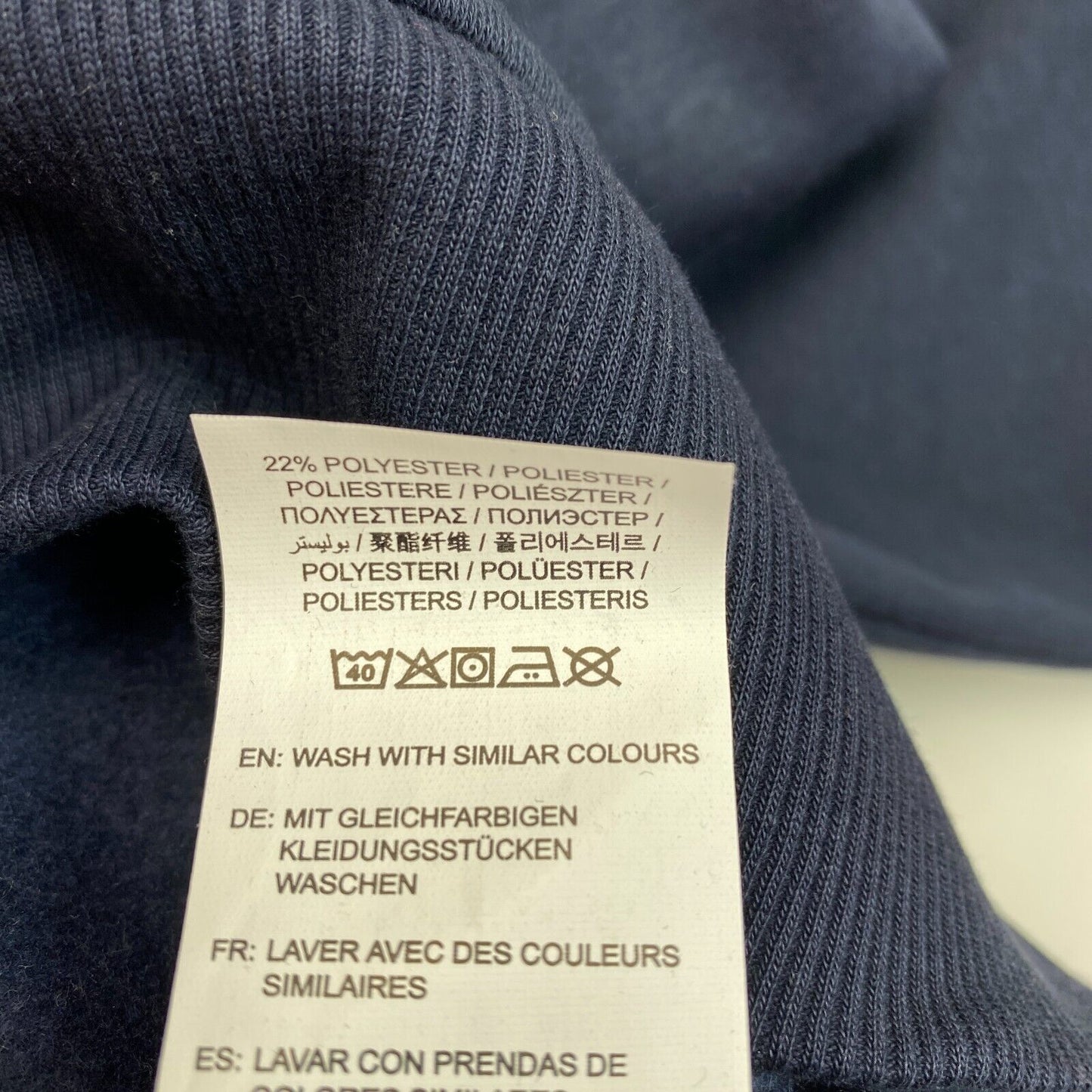 GANT Bleu Marine Tonal Archive Shield Sweat à capuche Pull Taille XS