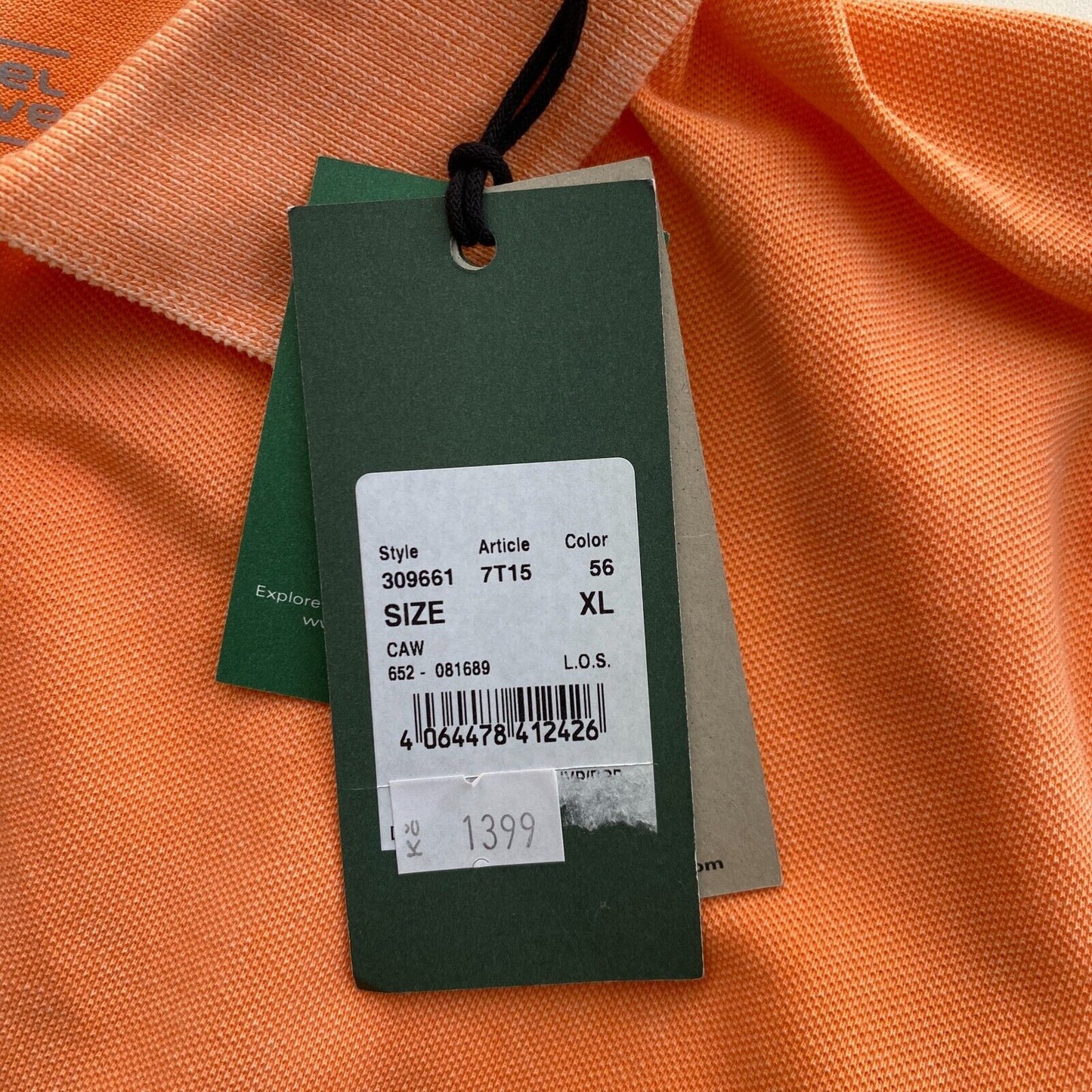 Camel Active Hellorange Piqué Poloshirt SS Größe XL